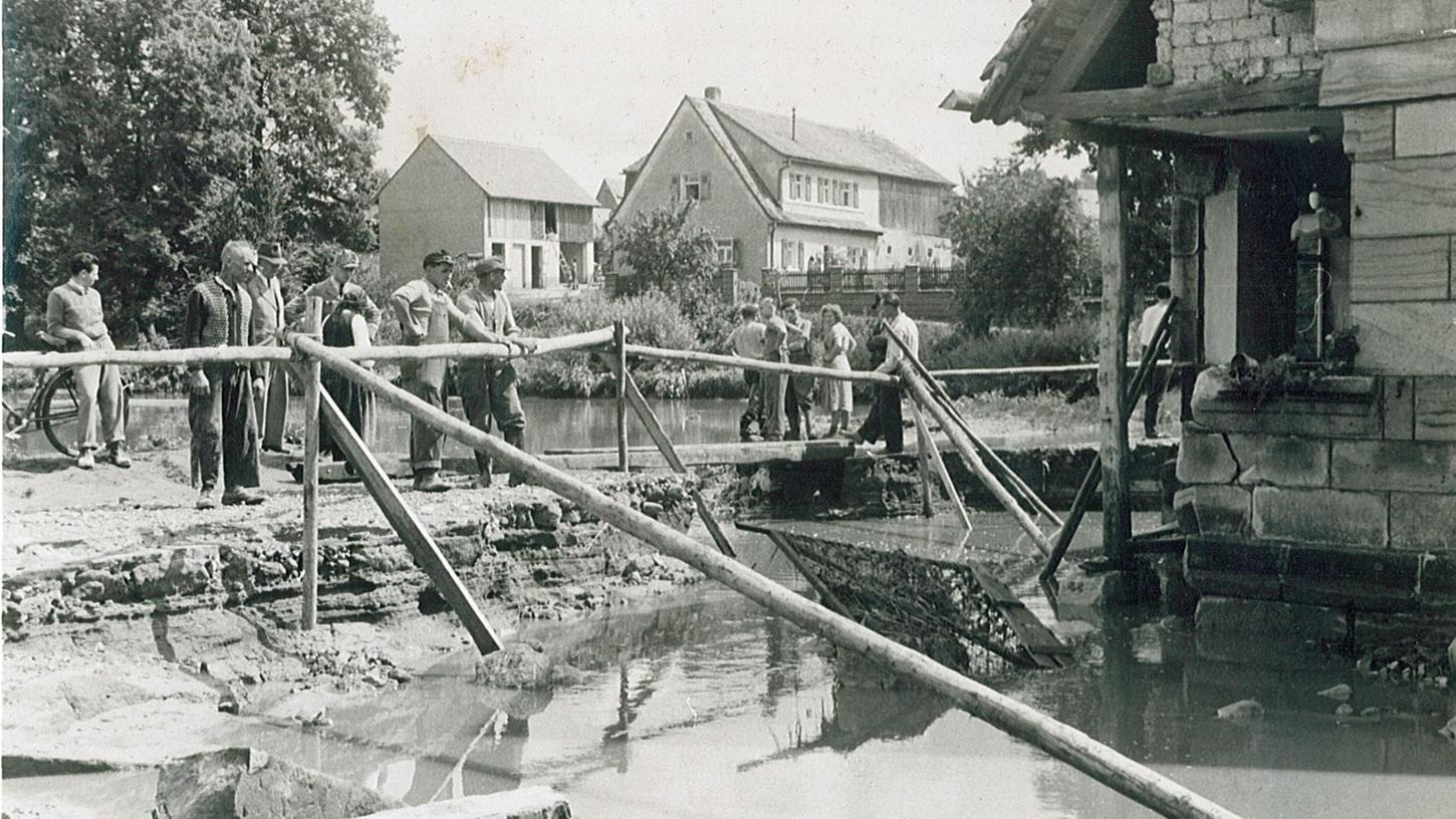1955 gab es in der Gemeinde Röttenbach die letzte wirklich katastrophale Überschwemmung.
