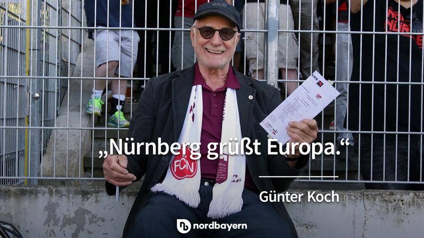 "Nürnberg grüßt Europa." - Günther Koch.