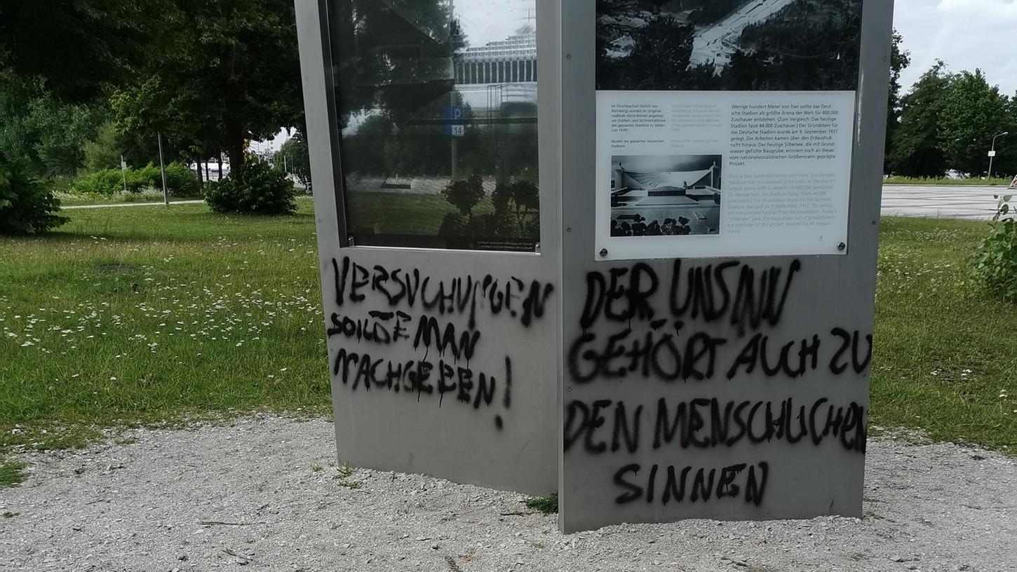 Vandalismus im öffentlichen Raum. Allein für die Reinigung und das Entfernen von Schmierereien hat die Stadt einen zusätzlichen Topf von 100 000 Euro - der immer voll ausgeschöpft werden muss.