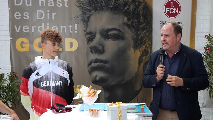 Nürnberg feiert seinen Gold-Helden: Taliso Engel im Clubbad empfangen