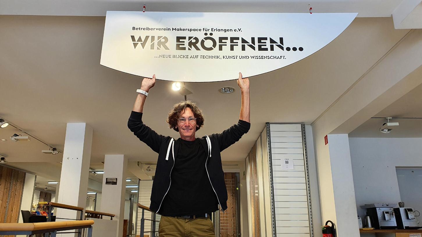 „Ein echter Glücksgriff“: Aufbau-Geschäftsführer Jochen Hunger ist sehr zufrieden mit der Greiner-Immobilie.
