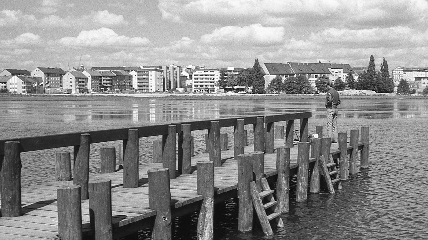 10. September 1971: Flaute am Wöhrder See durch Ebbe im Haushalt 10. September 1971: Flaute am Wöhrder See durch Ebbe im Haushalt