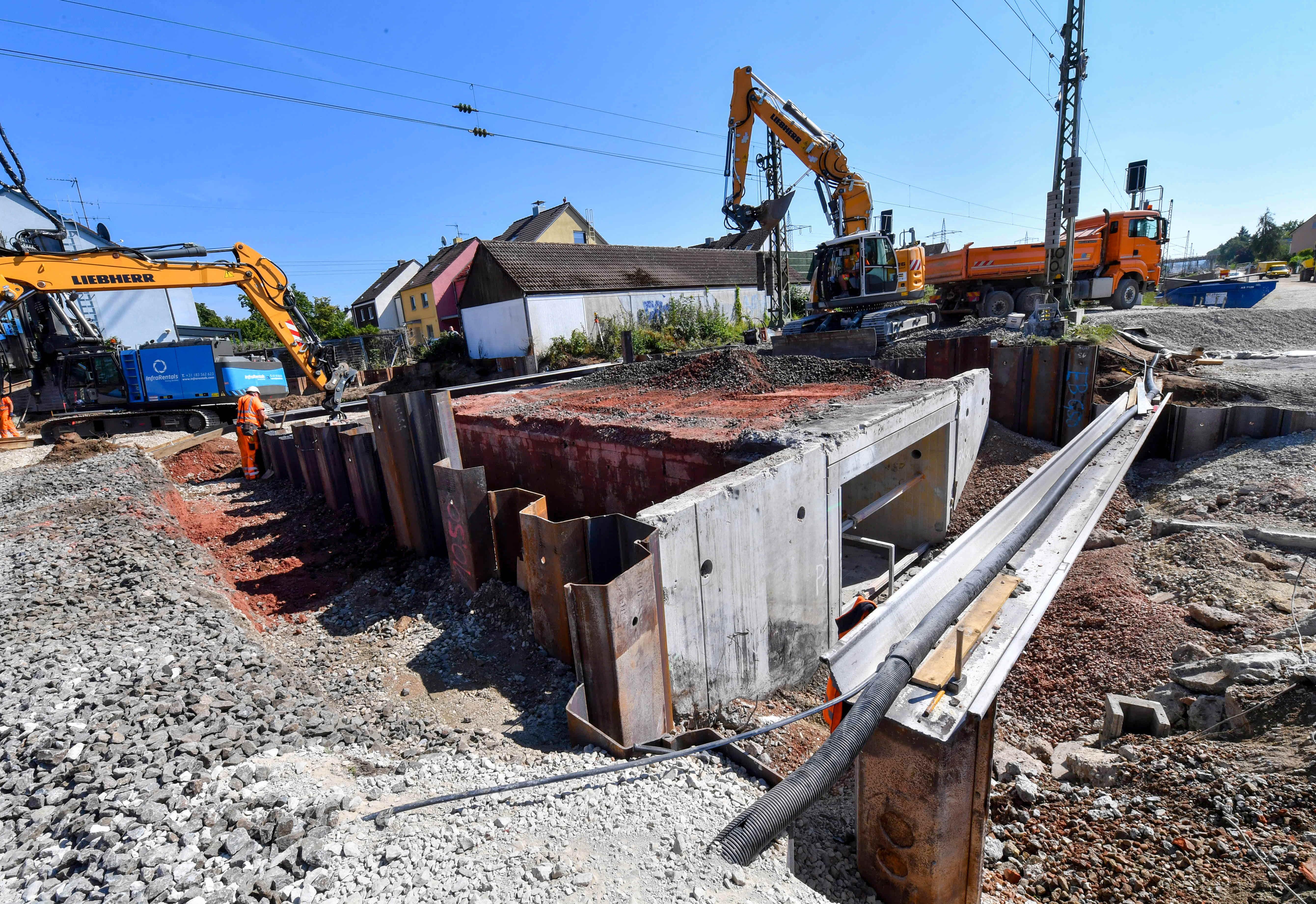 An der Bonhoeffer-Unterführung im Stadtnorden wird momentan am meisten geackert.