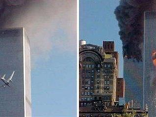 Die Bilder der Internetseite des Pentagons zeigen, wie der zweite Jet auf den zu diesem Zeitpunkt noch unversehrten zweiten Turm des World Trade Centers in New York zusteuert und ihn in einem Feuerball trifft.