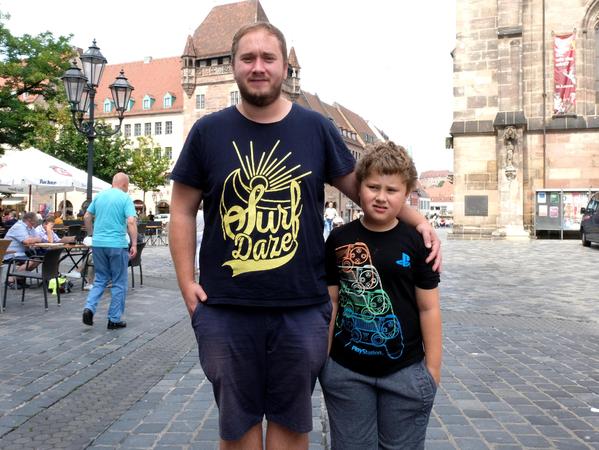 Christian Köningen mit Sohn Jan Christian Köningen mit Sohn Jan
