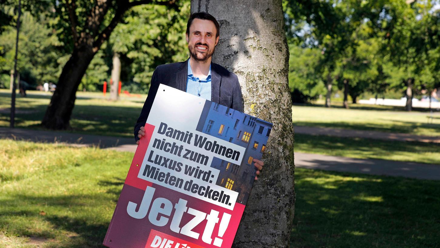 Titus Schüller ist derzeit im Wahlkampfendspurt und viel in Nürnbergs Nordstadt unterwegs. 