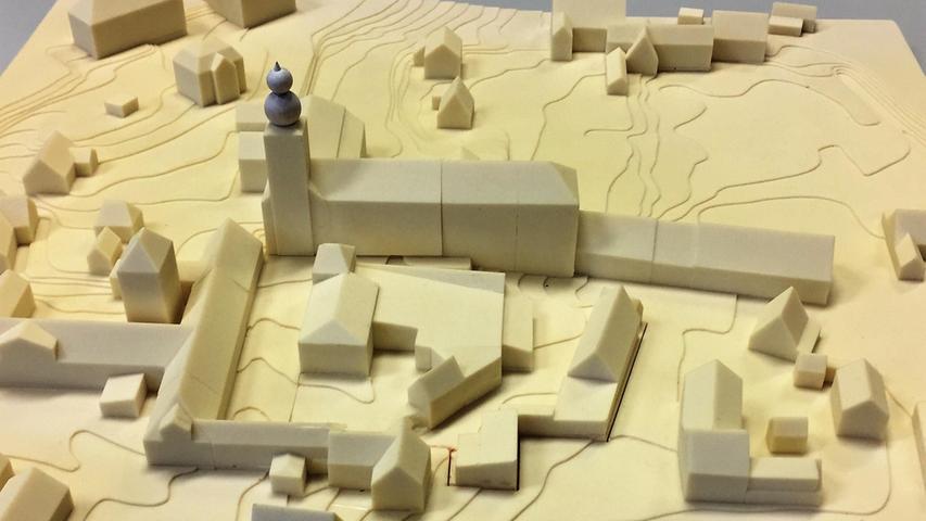 So sieht das 2017 vorgestellte Modell des umgebauten Klosters aus.
So sieht das 2017 vorgestellte Modell des umgebauten Klosters aus.