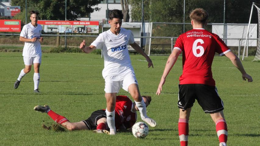 Der TSV 1860 Weißenburg und Viktoria Aschaffenburg lieferten sich in der U19-Bayernliga Nord ein rassiges, temporeiches, umkämpftes und spannendes Spiel, das mit einem 1:1 zu Ende ging.