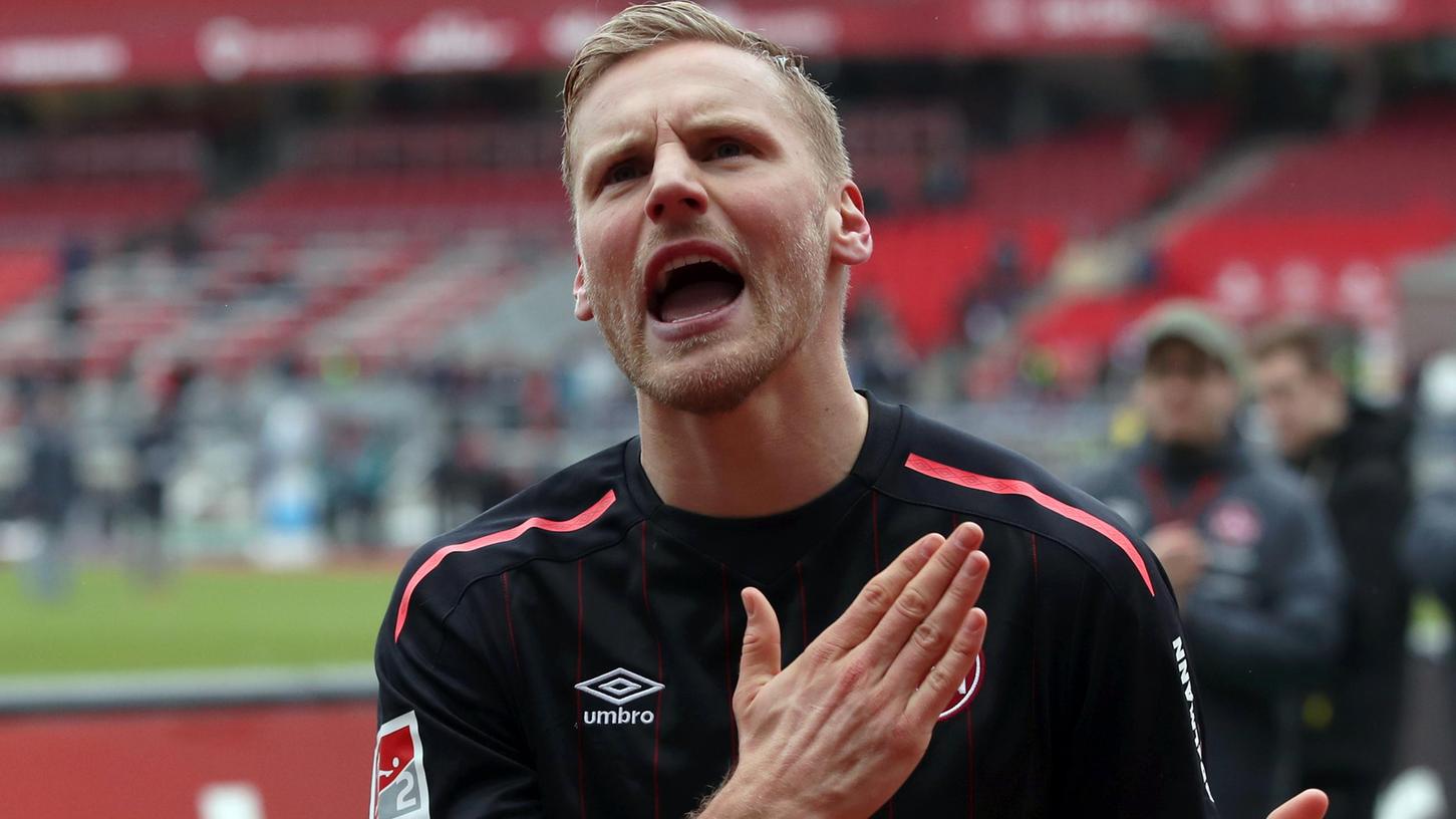 Hat den Club noch im Herzen, möchte ihn am Freitag aber trotzdem verlieren sehen: Hanno Behrens kehrt mit dem FC Hansa zurück ins Max-Morlock-Stadion.