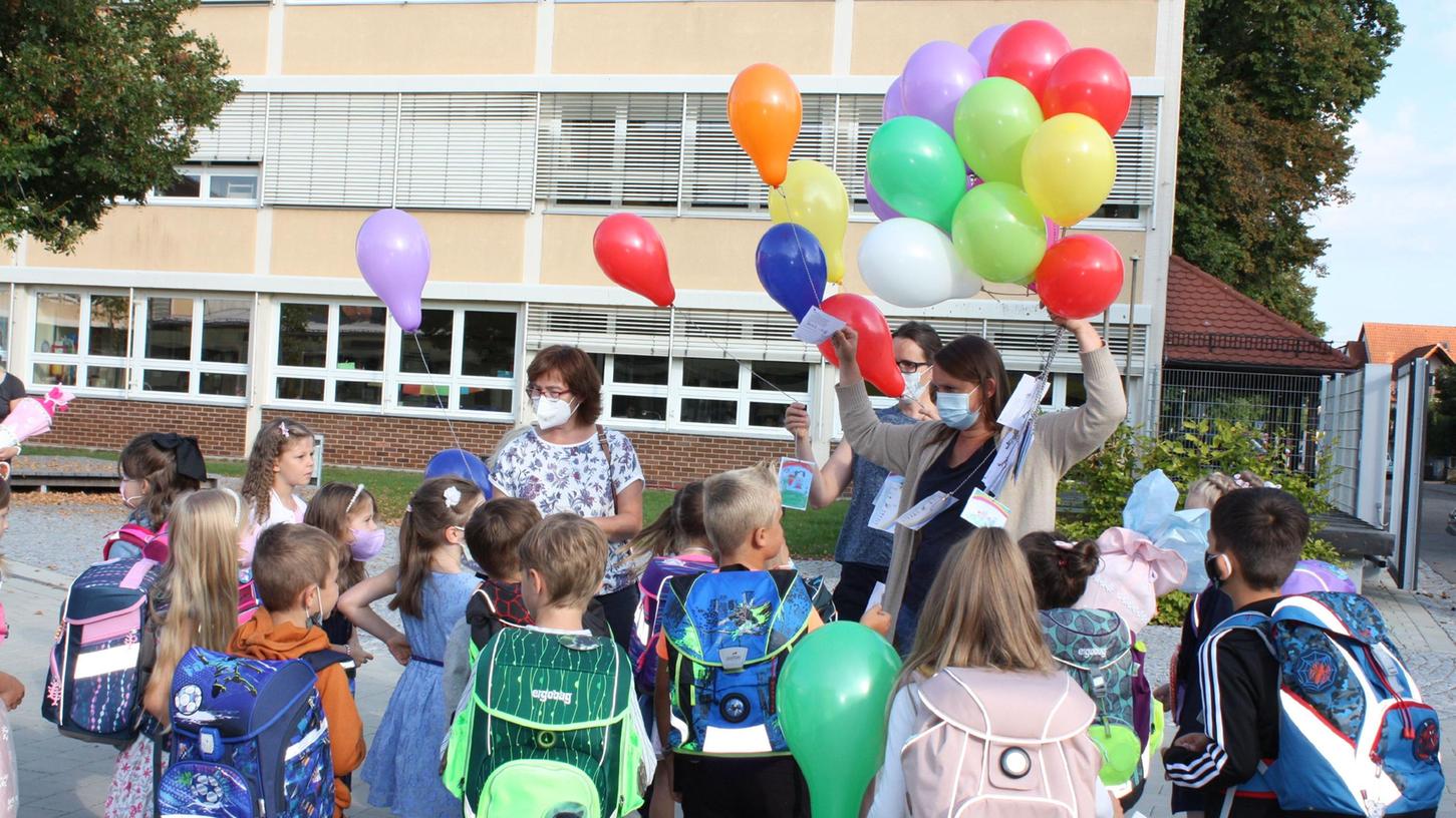 Einschulung in der Stephani-Grundschule in Gunzenhausen. 