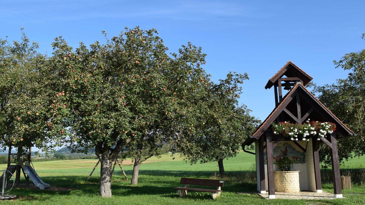 Streuobstwiesen-Besitzer in ganz Eckental können mit einem gelben Band ihre Bäume und Sträucher kennzeichnen und so anzeigen, dass diese zum Abernten für Jedermann freigegeben sind.