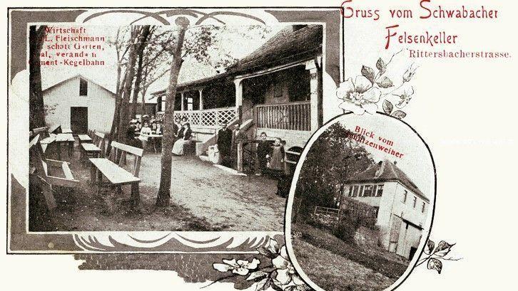 Über 100 Jahre alt ist diese Postkarte von 1916, die den Felsenkeller zeigt. Sie stammt aus der Sammlung von Hans Schmitt.
Über 100 Jahre alt ist diese Postkarte von 1916, die den Felsenkeller zeigt. Sie stammt aus der Sammlung von Hans Schmitt.
