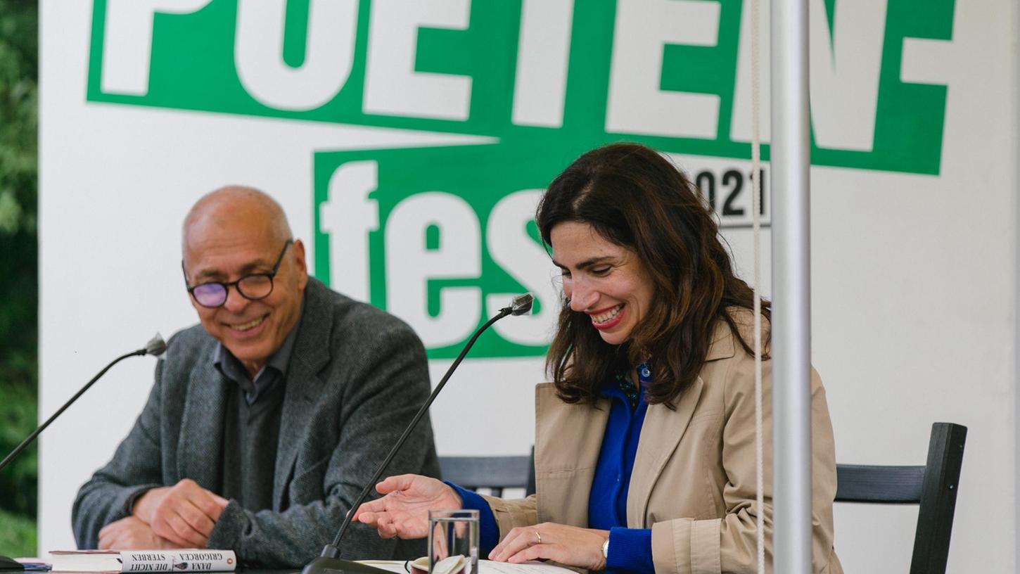 Lustige Erzählerin: Dana Grigorcea beim Poetenfest.