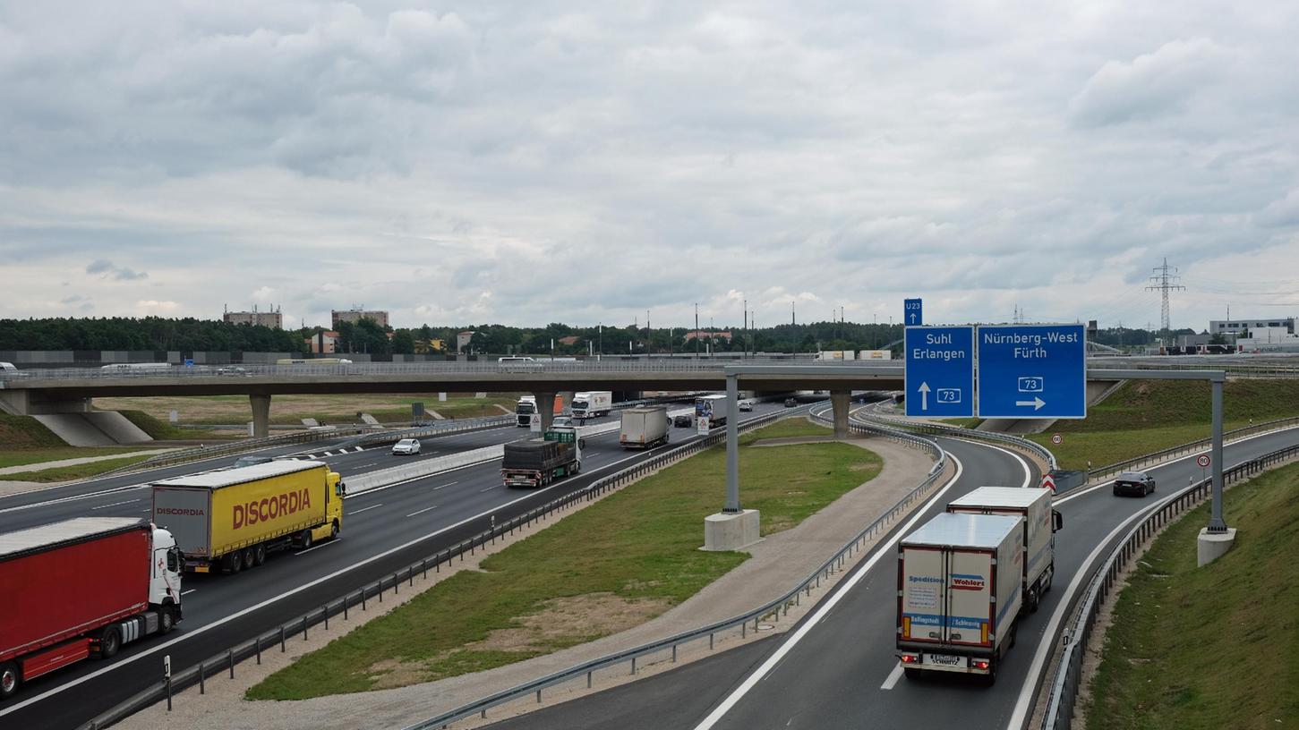 Das Autobahnkreuz Erlangen/Fürth