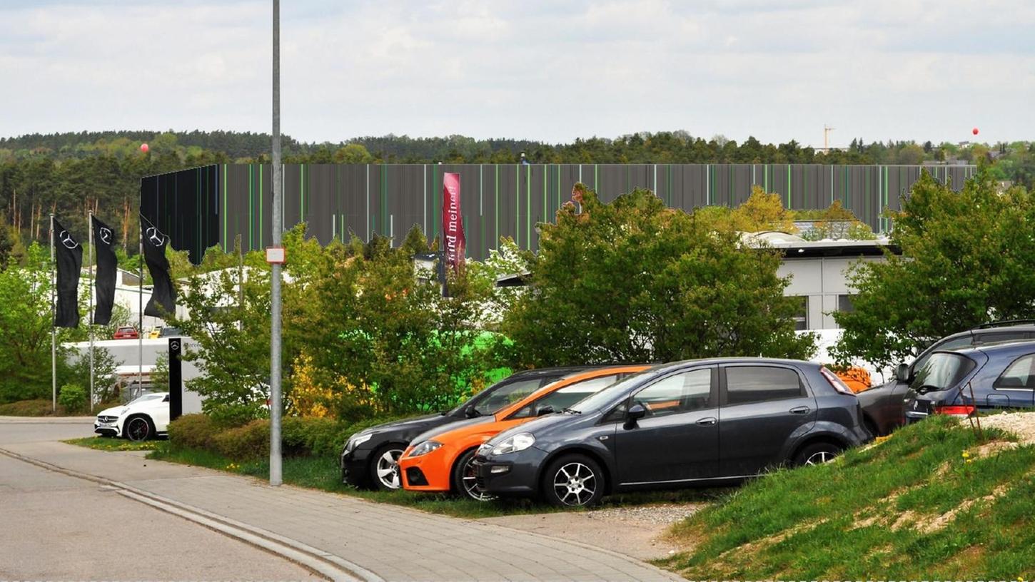 Aus verschiedenen Gestaltungsvarianten zwischen „unauffällig“ und „auffallend“ entschied sich der Hilpoltsteiner Stadtrat für diese Art der Fassadengestaltung.