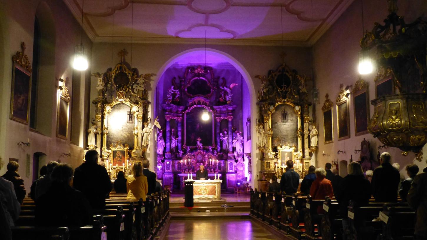 Die Kirchen waren in dieser Nacht in ein besonderes Licht getaucht. 