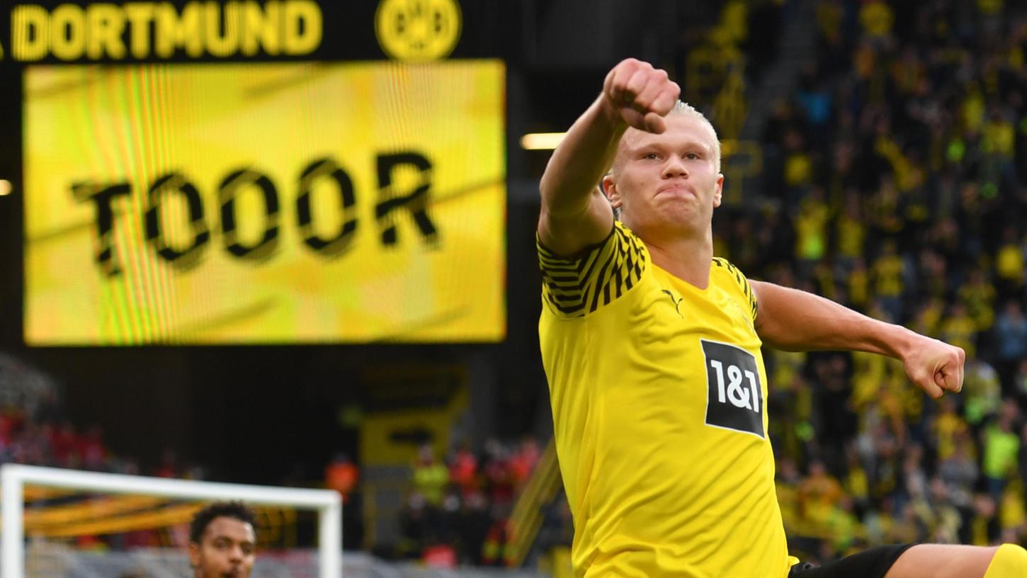 Zeigte einmal mehr, was für eine Klasse er hat: BVB-Star Erling Haaland.
Zeigte einmal mehr, was für eine Klasse er hat: BVB-Star Erling Haaland.