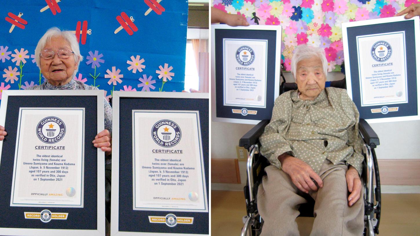Die beiden japanischen Zwillingsschwestern sind von Guinness World Records als die ältesten lebenden eineiigen Zwillinge der Welt zertifiziert worden.
Die beiden japanischen Zwillingsschwestern sind von Guinness World Records als die ältesten lebenden eineiigen Zwillinge der Welt zertifiziert worden.