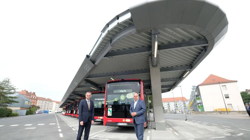 39 Stellplätze für die E-Busflotte: Das ist der neue Ladehafen in Schweinau
