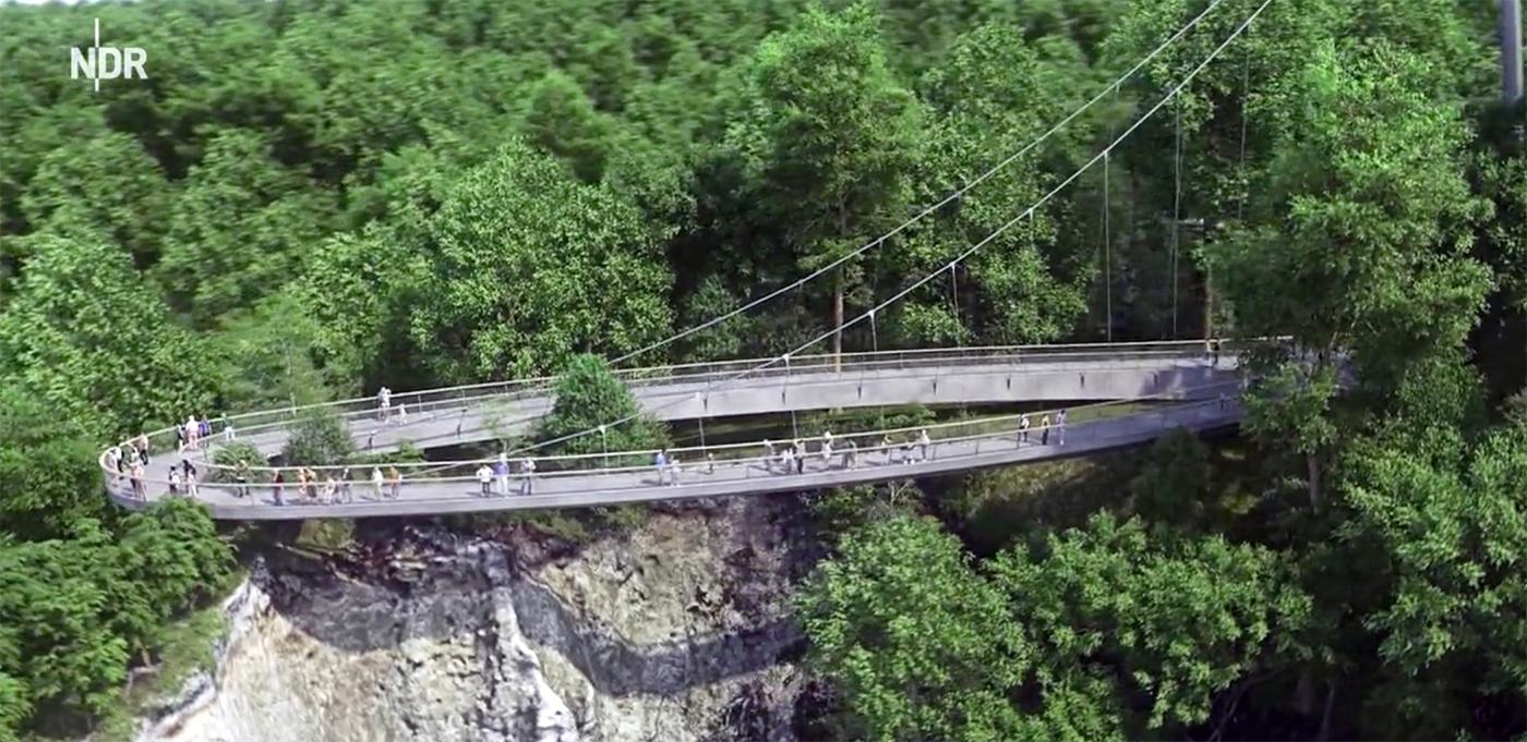 So wird die Brücke am Königsstuhl aussehen.
So wird die Brücke am Königsstuhl aussehen.
