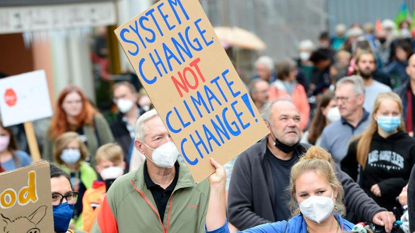 FFF-Demo in Forchheim mit 300 Teilnehmern: 