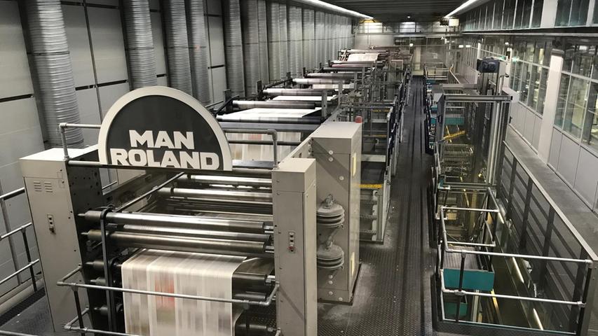 Eine große Investition tätigte vor gar nicht allzu langer Zeit unser Verlag: Die Maschine, mit der Nürnberger Nachrichten und Nürnberger Zeitung gedruckt werden, stammt aus dem Hause MAN.