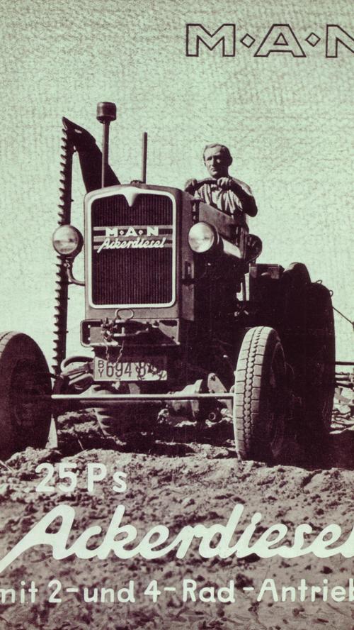 Große Bekanntheit erlangte die Firma auch durch ihre Fahrzeuge. Dazu gehörten Traktoren und Schleppmaschinen...