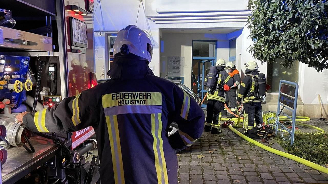 Höchstadter Geschäft stand in Flammen