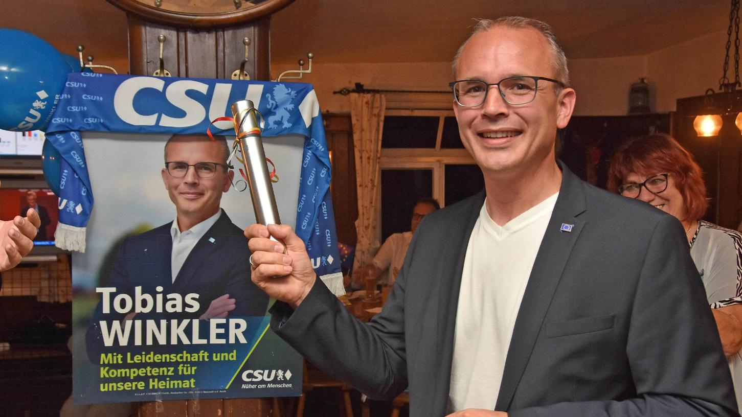Tobias Winkler hat das Direktmandat im Wahlkreis Fürth gewonnen. 