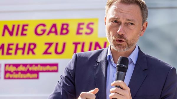 News Themen der Woche KW38 News Bilder des Tages Christian Lindner (MdB, FDP-Bundesvorsitzender). Wahlkampfveranstaltun