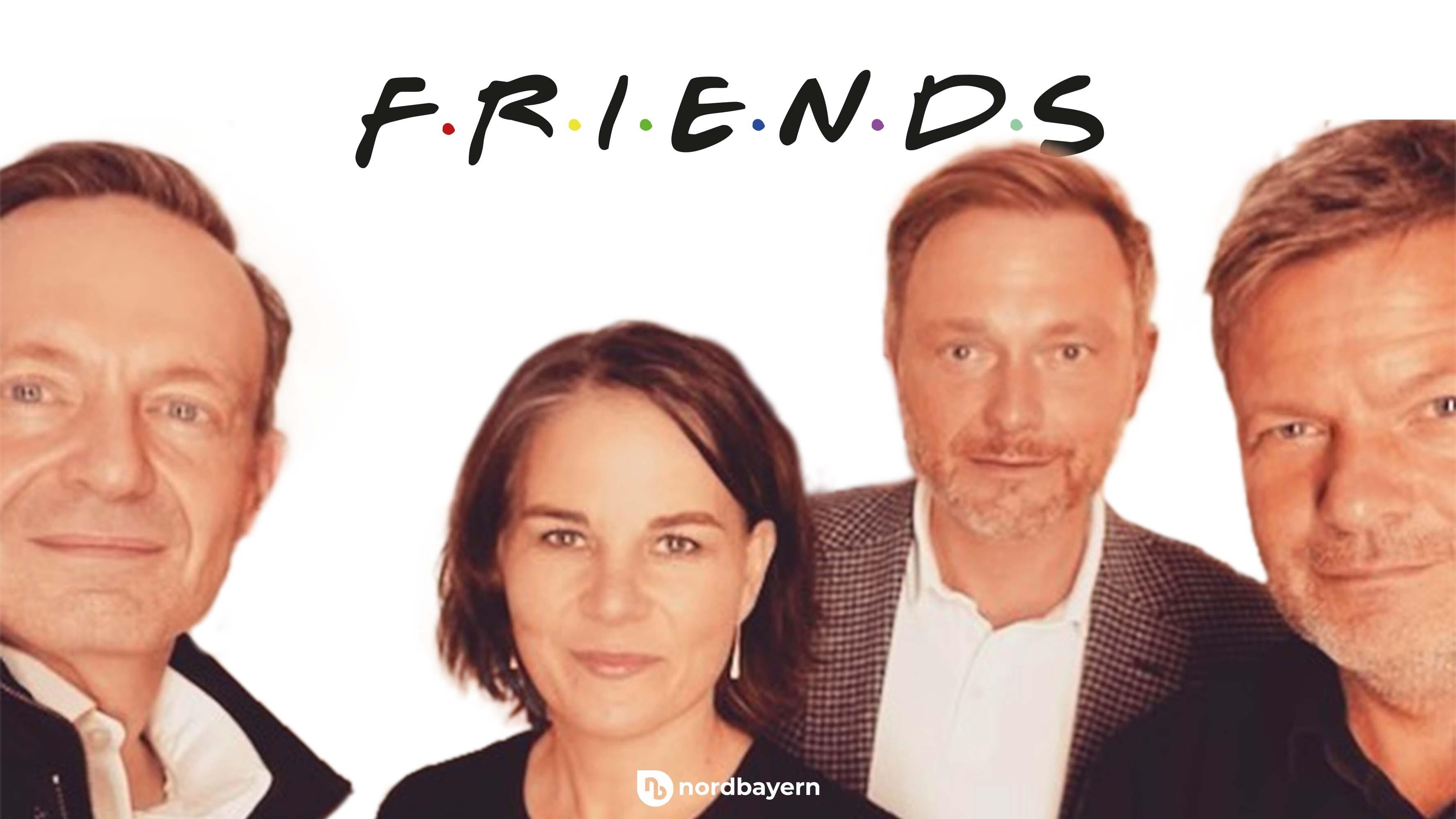 Christian Linder ist aber auch wirklich so ein Joey. Und Habecks Haarpracht macht der von Rachel durchaus Konkurrenz. 