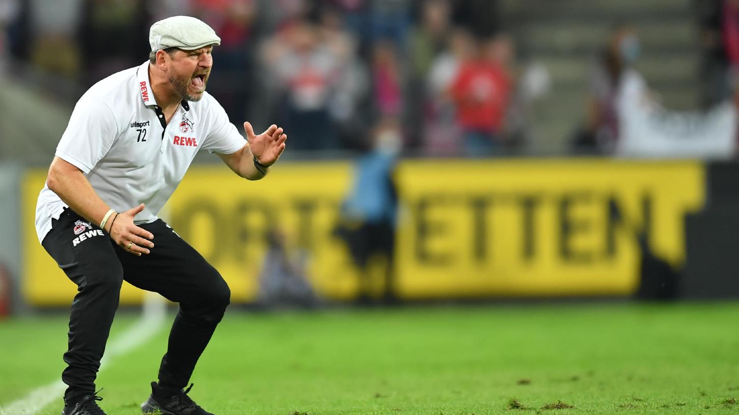 Emotionale Antreiber an der Seitenlinie: Kölns Trainer Steffen Baumgart.  