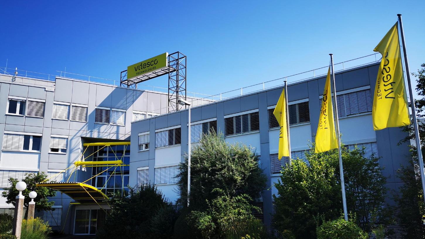 Das Gebäude von Vitesco Technologies am Standort Nürnberg: Rund 800 Angestellte stehen vor einer ungewissen Zukunft. 