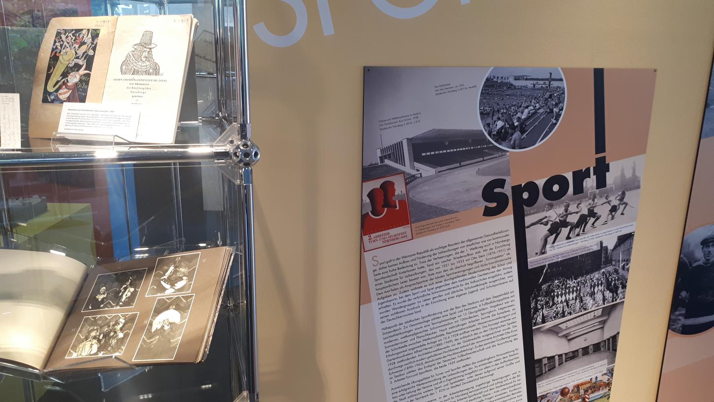 Auch der Bereich Sport wird in der Ausstellung über die 1920er Jahre in Nürnberg in der Norishalle in den Blick genommen.