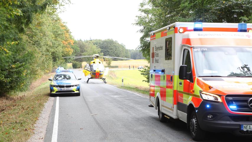 Mehrere Verletzte nach schwerem Unfall unter Bikern im Kreis Ansbach