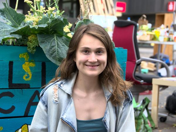 Die Erlanger Studentin Johanna Theenhaus war beim Klimacamp auf dem Besiktas dabei. 