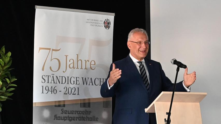 Innenminister Joachim Herrmann hielt die Festansprache.
