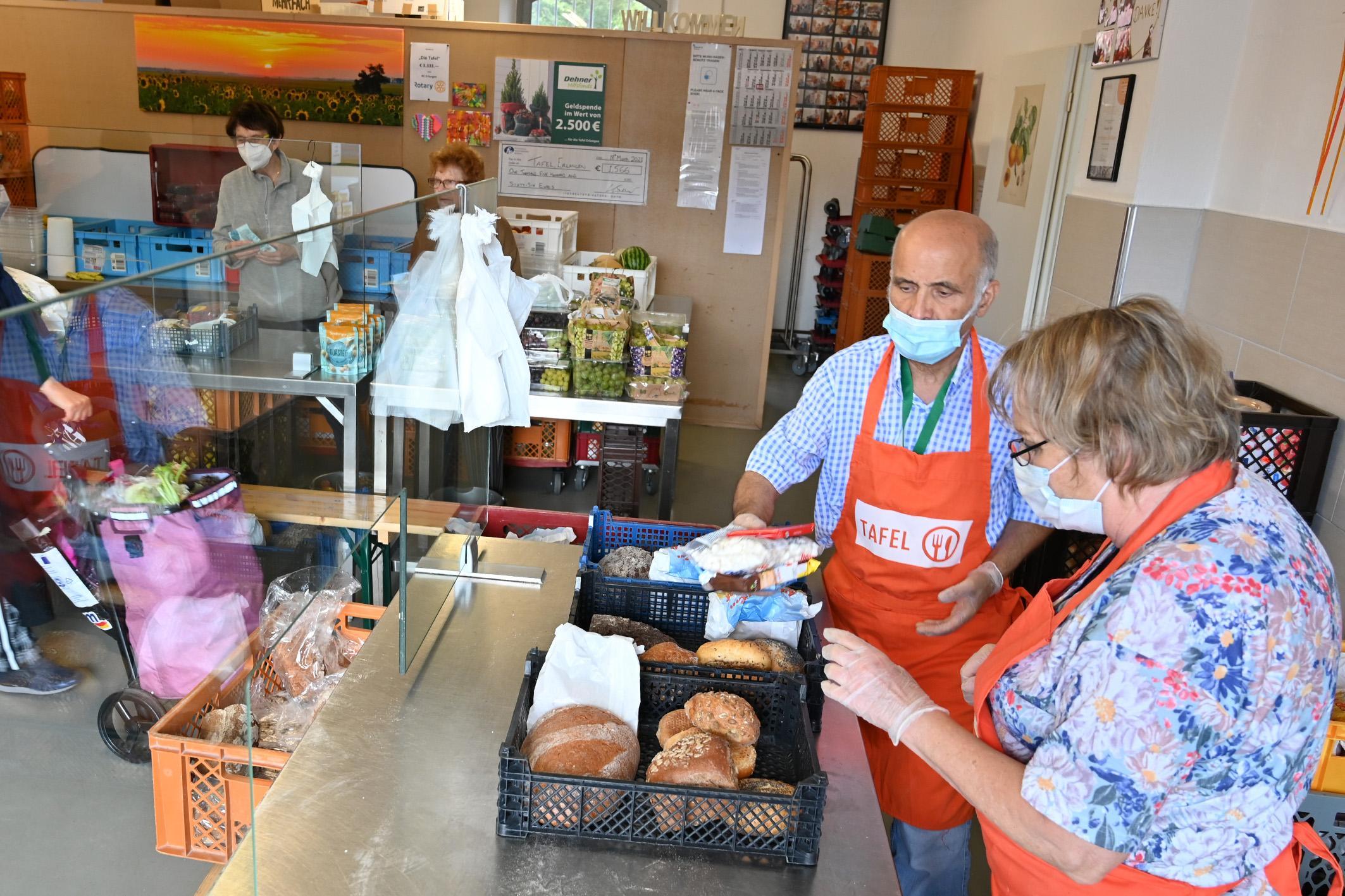 Die Tafel Erlangen wird immer wichtiger. 
