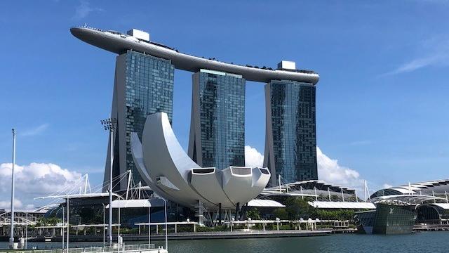 Wie ein Schiff auf drei Wolkenkratzern: Das berühmte Marina Bay-Sands-Hotel