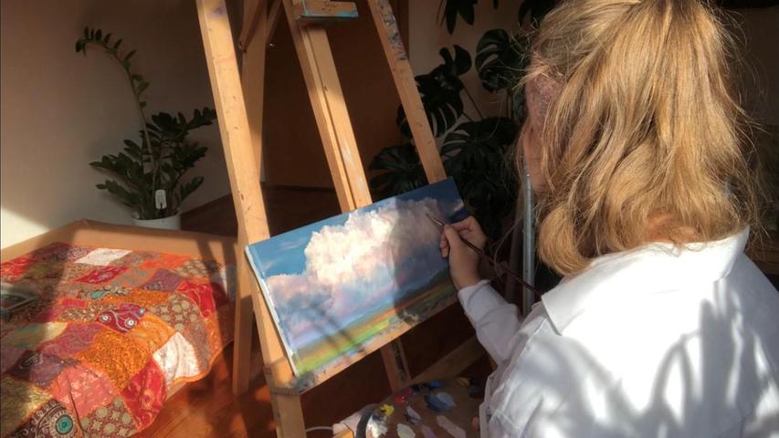 Vera Schiller setzt hier auf kräftige Farben.
Vera Schiller setzt hier auf kräftige Farben.
