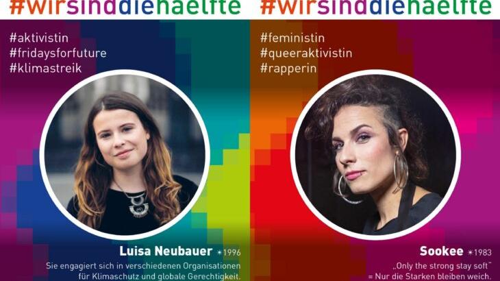 Die diesjährige Plakatreihe wurde von Mädchen und Frauen erarbeitet und zeigt bedeutende und inspirierende Frauen, die auf vielfältige Weise ein Vorbild sind. Die diesjährige Plakatreihe wurde von Mädchen und Frauen erarbeitet und zeigt bedeutende und inspirierende Frauen, die auf vielfältige Weise ein Vorbild sind.