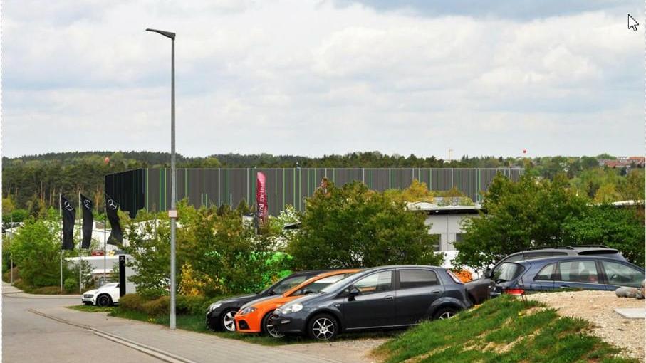 So soll einmal die Fassade des geplanten Klingele-Hochregallagers, das an der Hofstettener Hauptstraße gebaut wird, aussehen.