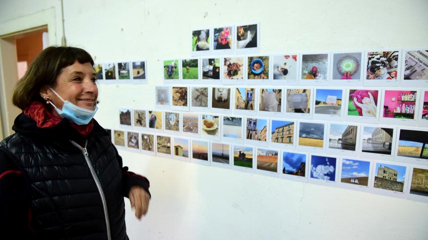 In der Badstraße 8 zeigte die Fotografin Susa Schneider Bilder im Polaroidformat, die sie auf Reisen während der Corona-Zeit unternommen hatte.