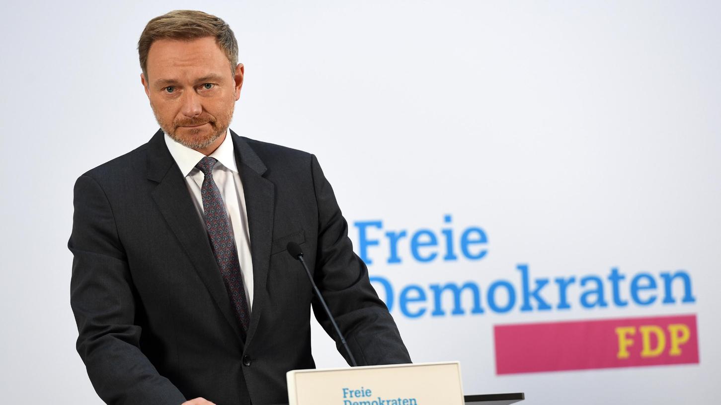 "Keine Liebesheirat" - dennoch möchte die FDP die Koalitionsverhandlungen mit SPD und Grünen aufnehmen, so FDP-Chef Christian Lindner.