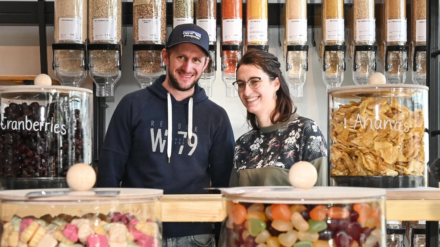Vor gut einem halben Jahr eröffneten auch Markus und Sophie Altmann einen eigenen Plastikfrei-Laden in ihrer Gärtnerei in Hilpoltstein.  