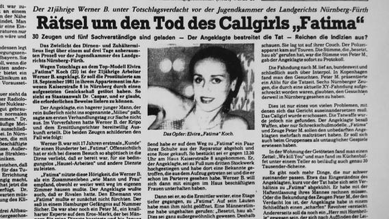 Tatort Nürnberg: Stadtbekanntes Callgirl durch Kopfschuss ermordet