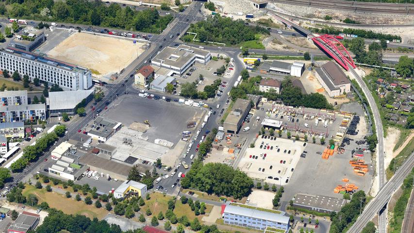 So sieht das Pferdemarkt-Areal aus der Luft aus. 