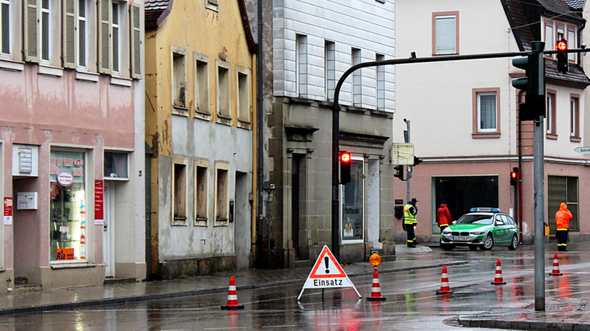 Evakuierung und Entschärfung: Fliegerbombe hält Ansbach auf Trab