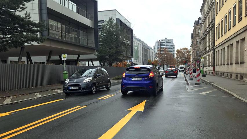 Achtung, Gegenverkehr: Autofahrer können die Hornschuchpromenade und die Gebhardtstraße jetzt auch stadteinwärts nutzen. Achtung, Gegenverkehr: Autofahrer können die Hornschuchpromenade und die Gebhardtstraße jetzt auch stadteinwärts nutzen.