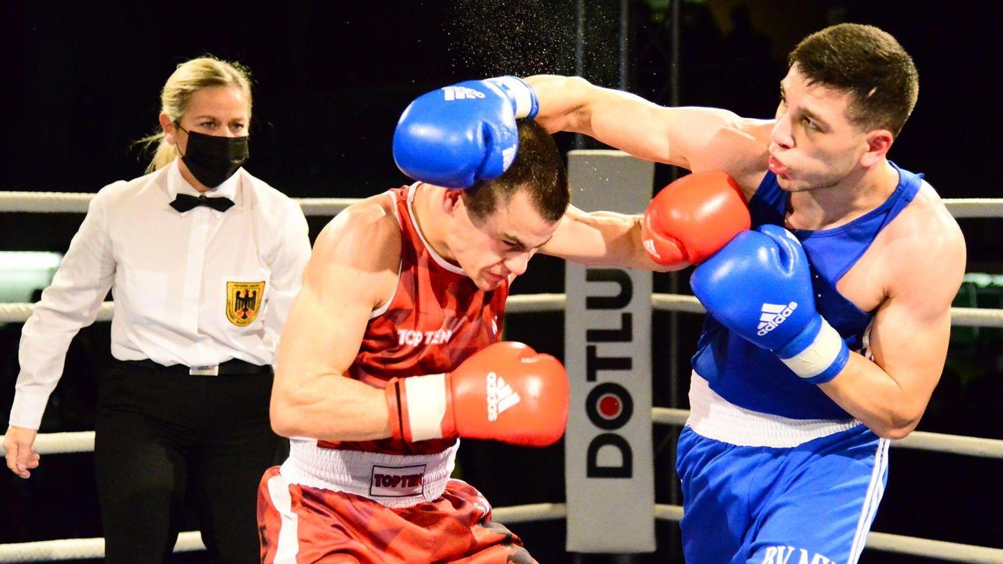 Zwölf überaus spannende wie technisch hochklassige Boxkämpfe waren in der finalen Veranstaltung der Deutschen U22-Meisterschaften in der Pleinfelder Brombachhalle zu sehen – und wurden unter anderem von Ringrichterin Simone Pauckner (Weißenburg) geleitet.  